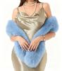 180cm Imitation Mink Fur Long Scarf Winter Warm Thickened Faux Fur Plush Wrap Shawl Women Fashion Vintage Scarves Outdoor