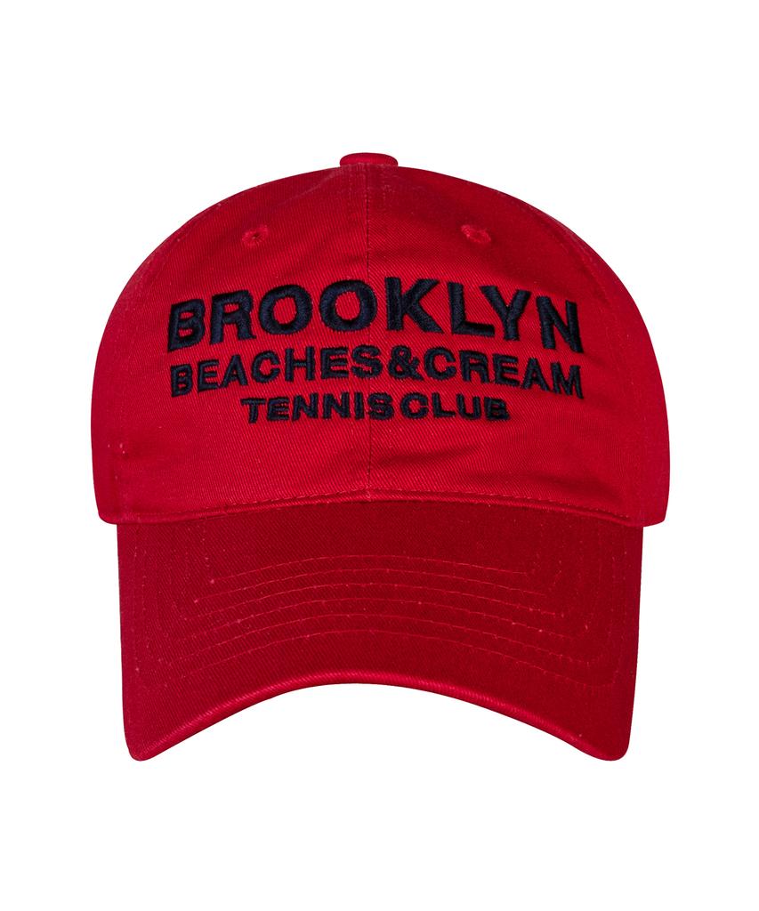 Кепка-бейсболка Bichiseuaenkeulim Brooklyn Tennis Club-Красная