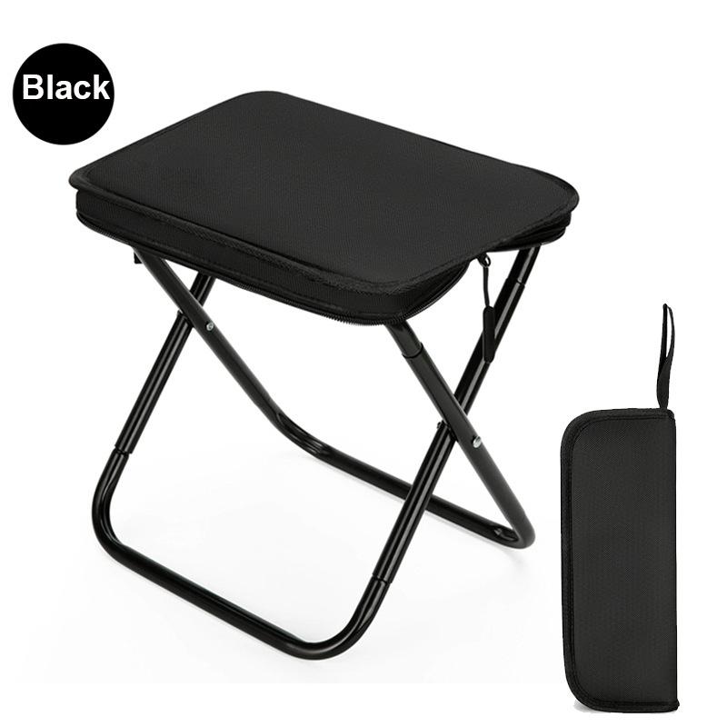 Portable Lightweight Outdoor Folding Chair Sturdy Durable Fishing Stool Picnic Camping Stool Folding Travel Seat for Hiking