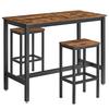 Комплект стола, Барный стол с 2 барными стульями, Набор стола и стульев для завтрака, Кухонная столешница с барными стульями, Для Kuc