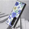 Ретро Листья Цветы Чехол Для Samsung Z Fold 8 Ultra 7 6 5 Роскошная Кожаная Наклейка Жесткий Складной Чехол Для Телефона Для Galaxy Z Fold8 Fold7 Fold6