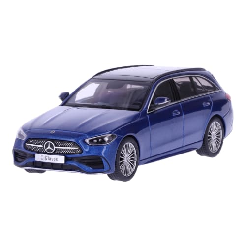 HERPA 1/43 Scale Diecast Model Car Mercedes-Benz C-Class (S206) KOMBI Station Wagon 2021 (Blue)