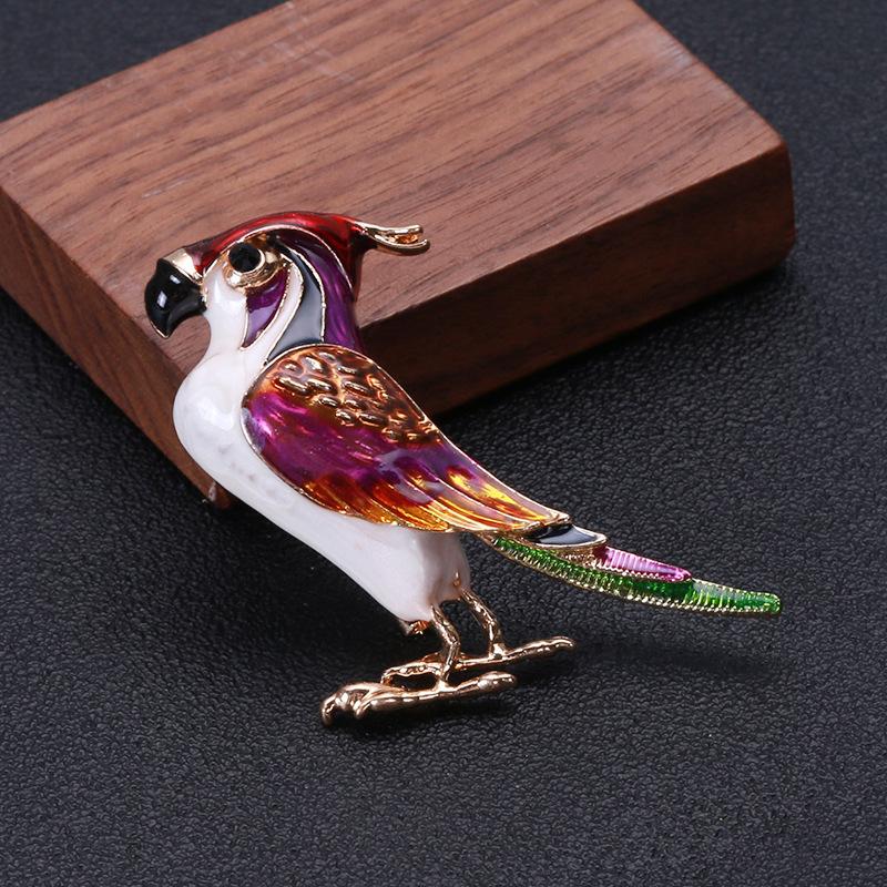Брошь-эмаль «Дятел» для женщин, прилив, личность, темперамент, куртка, кардиган, корсаж, мода, ретро, универсальная булавка
