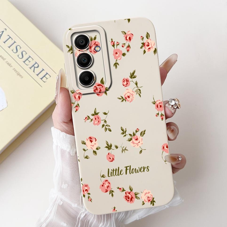For Samsung Galaxy A16 5G SM-A1600 A166B Back Cover Coque 6.7" Funda Flower Butterfly Women Fashion Phone Case Liquid Silicone