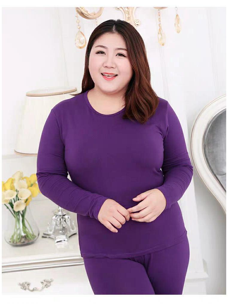 Женское термобелье больших размеров — однотонное, флисовое, осенняя одежда, доступно в семи цветах, вес до 240 фунтов.