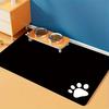 Soft 1pc Non-slip Pet Mat, Super Absorbent Quick Dry Dog Floor Pad, Easy To Clean Dog Sleeping Mat for Food and Water