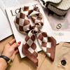 [Complete Works] Black and white simple cashew flower silk scarf premium waist ethnic style waist scarf decorative headscarf scarf workplace