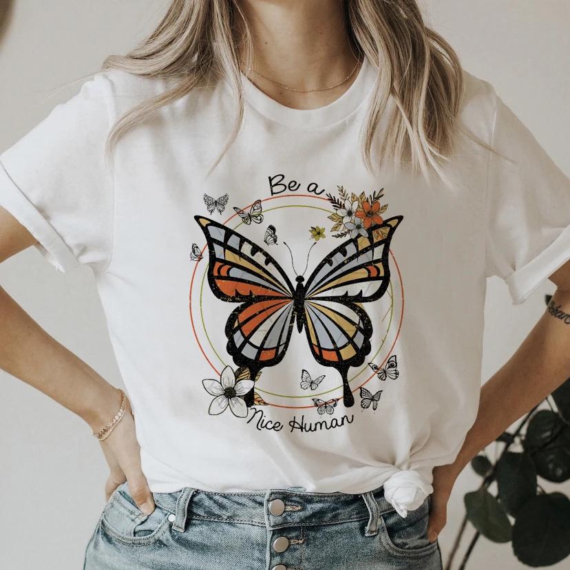 Retro Car Print Shirt s Cute Tees Ladies Women Short Sleeve Summer Clothes Tops Female Fashion Cartoon Tshirts Graphic TShirt