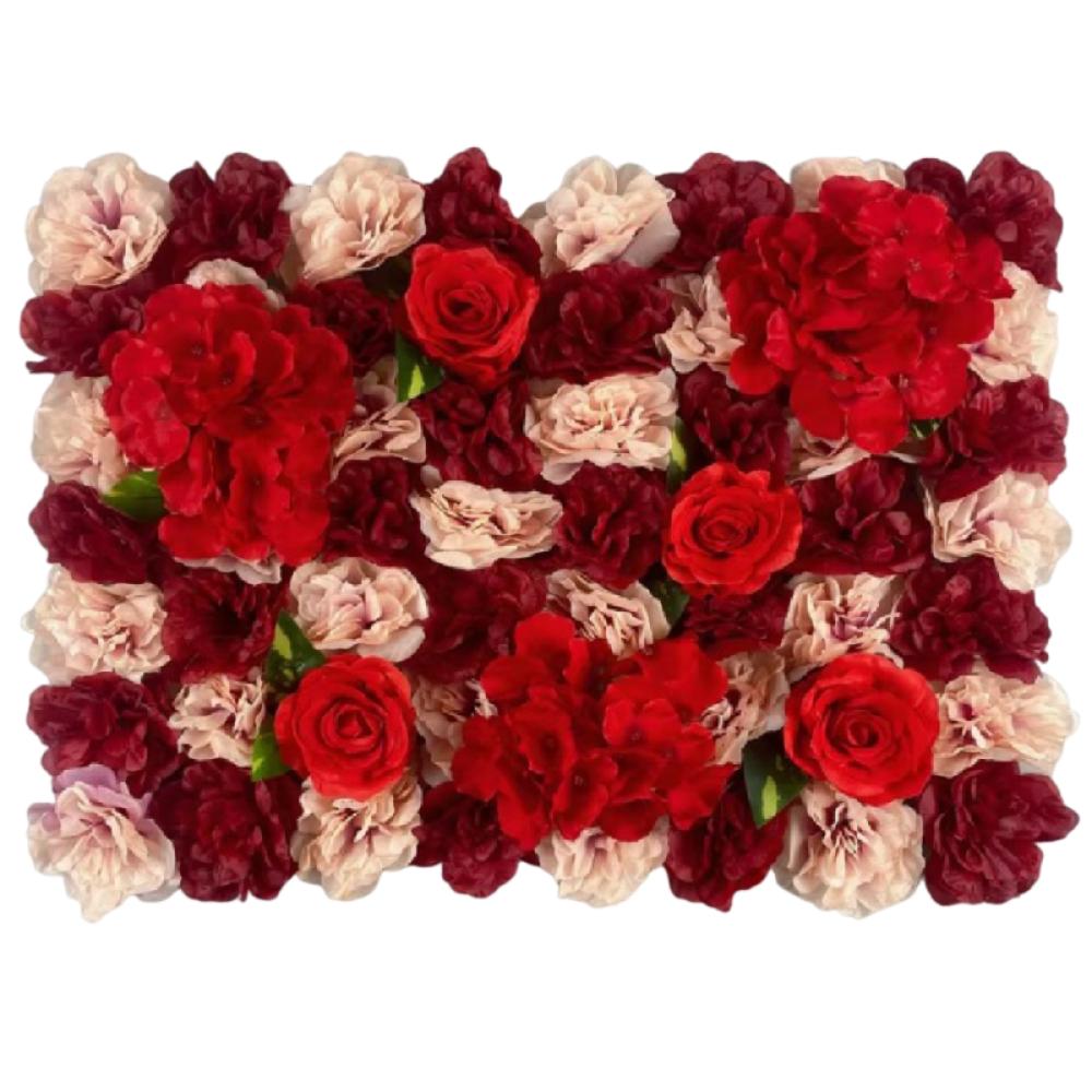 60x40 см Искусственные Цветочные Панели для Стен Ручная Работа Шелковые Розы Стена Цветов Уличные