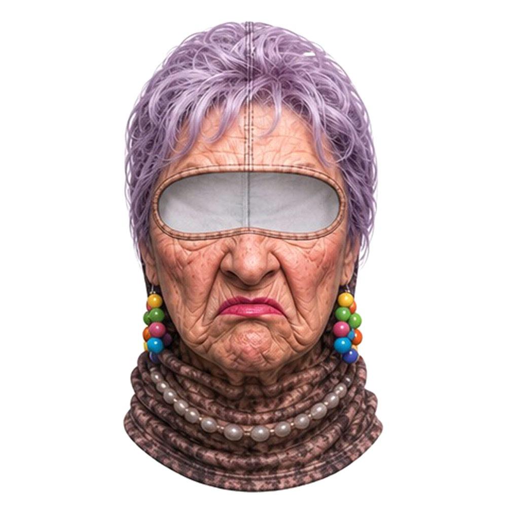 3D-маска-балаклава с принтом лица старика, зимняя маска-чехол для зимних видов спорта на открытом воздухе, велоспорта