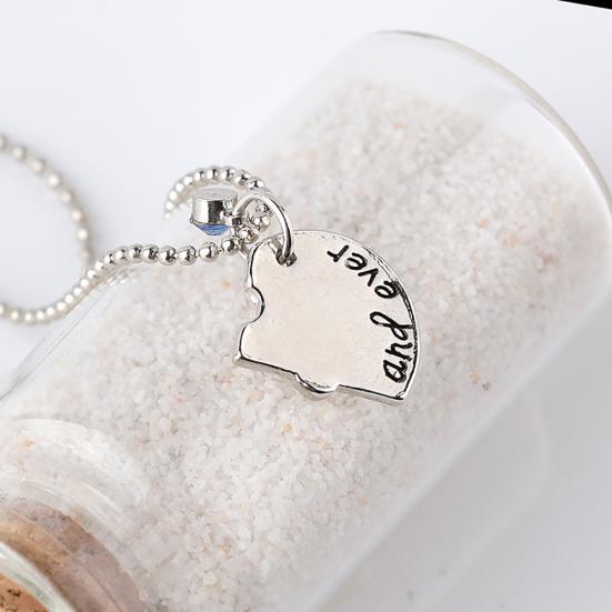 4 шт./компл. лучшие друзья сердце кулон ожерелье со стразами женские ювелирные изделия