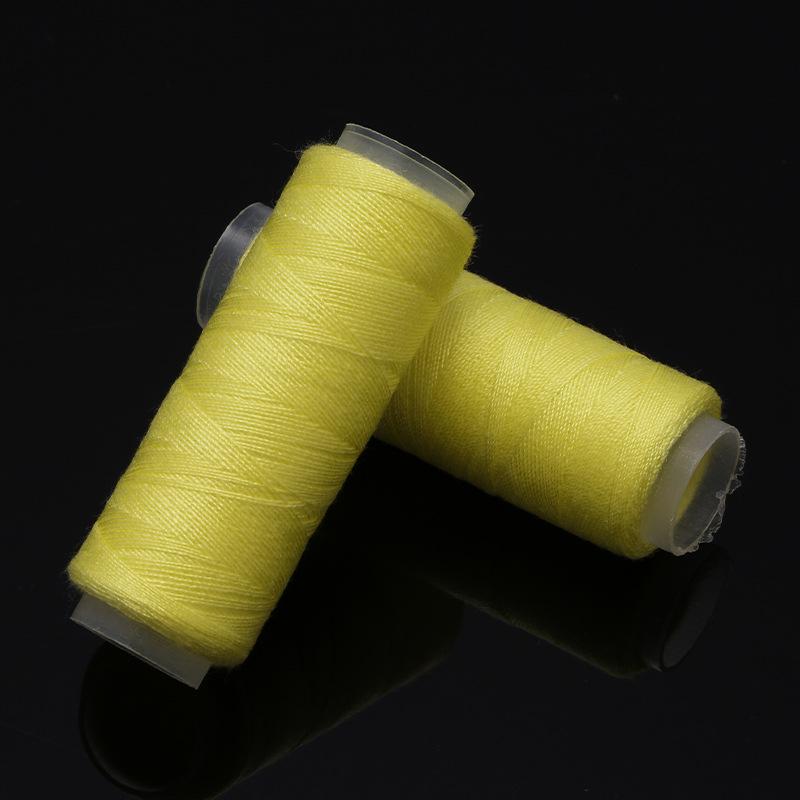 Polyester Sewing Thread 402, Gold for DIY, Fine Thread, Small Roll for Sewing Machines and Handmade Clothes