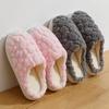 Imitation Sheep Stepping On Shit Cotton Slippers Women's Season Thick Bottom Non-slip Warm Couple Home Silent Fluffy Slippers Men