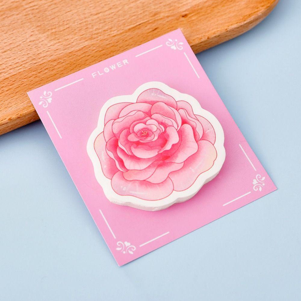 Creative Memo Pad Kawaii Account Decorative Material N Times Note Pad Flower Sticky Notes Girl