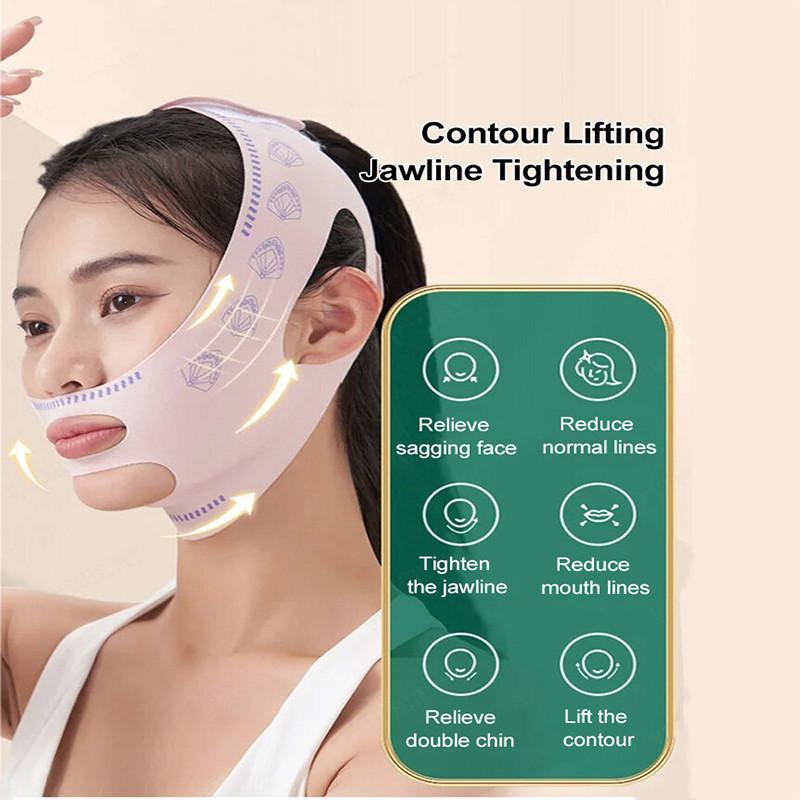 Маска для похудения лица, морщины, подтяжка лица, уменьшение двойного подбородка, тонкий пояс, бандаж для похудения, уход за кожей