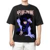 Jujutsu Kaisen Мегуми Фусигуро Божественный Пес Аниме Принт Футболка Мужская 2026 Лето Повседневная Уличная Одежда Оверсайз Хлопковые Футболки Японские