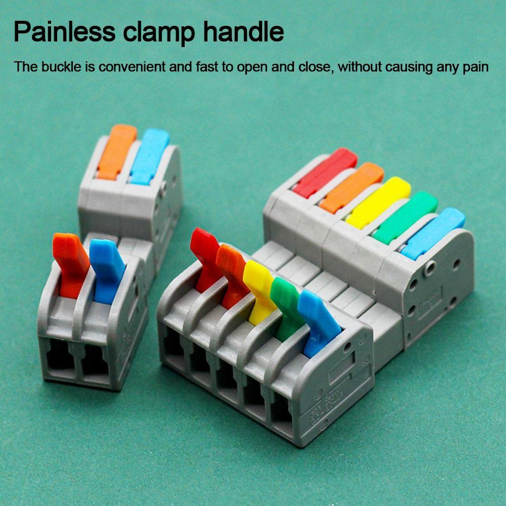 Компактная клеммная колодка быстрого доступа Мини-клеммные колодки Push-in Электрический соединитель проводов
