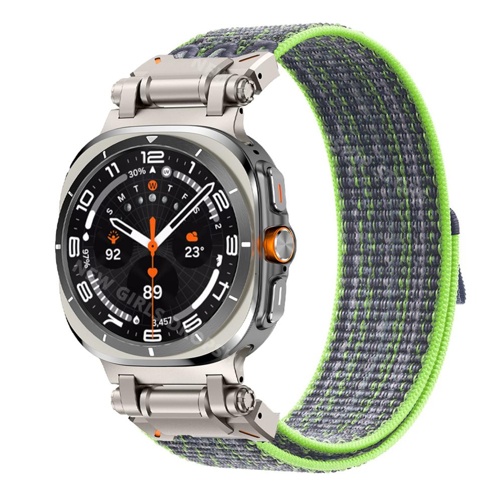Спортивный нейлоновый ремешок-петля для Samsung Galaxy Watch Ultra 47 мм Мужской ремешок для SAMSUNG GALAXY WATCH 7 ULTRA 47 мм Браслет без зазоров