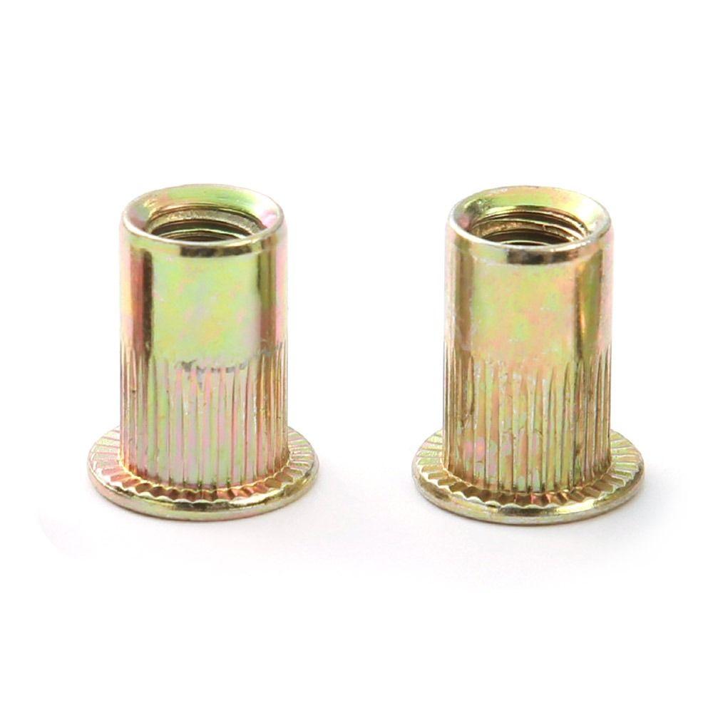 10 шт. заклепка с резьбой из углеродистой стали, заклепочная гайка, вставка, колпачок, заклепка, гайка, плоская головка, заклепочная гайка для дома, сделай сам