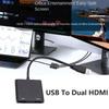 Адаптер USB на HDMI 1080P Адаптерный кабель HDMI «один к двум» Профессиональный видеоконвертер Телевидение