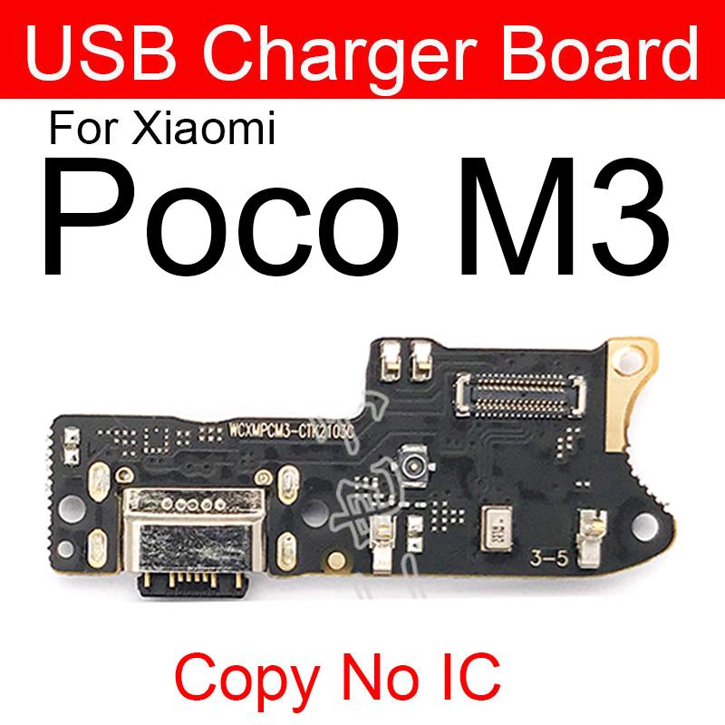 USB-зарядка док-порта, соединительная плата, гибкий кабель с микрофоном для Xiaomi Mi Poco F1 F2 Pro Poco X3 X2 C3 Mi Play, запасные части
