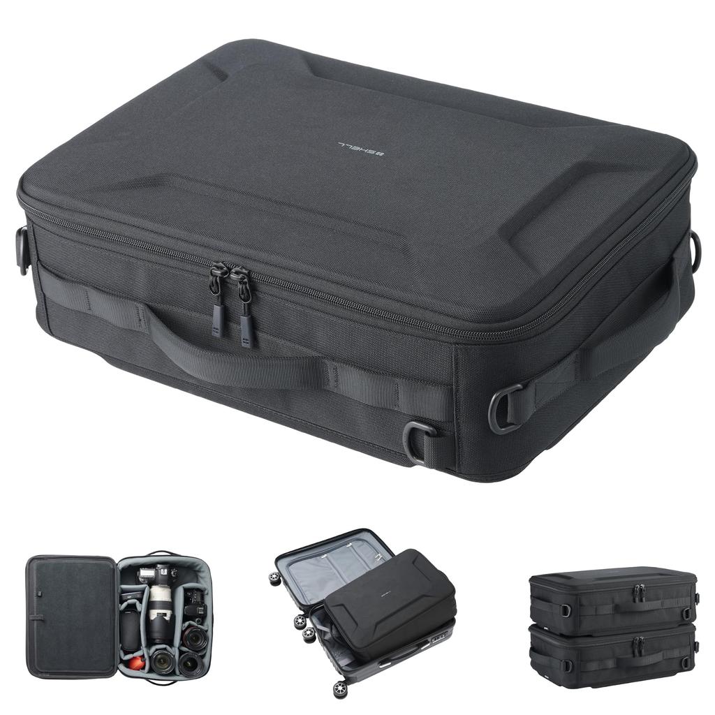 HAKUBA Inner Case Plus Shell Multi Container AZ L Size Black Camera Container Gadget Case Stackable 4977187001570 Semi-Hard (13L) AMZSP-MC13LBK