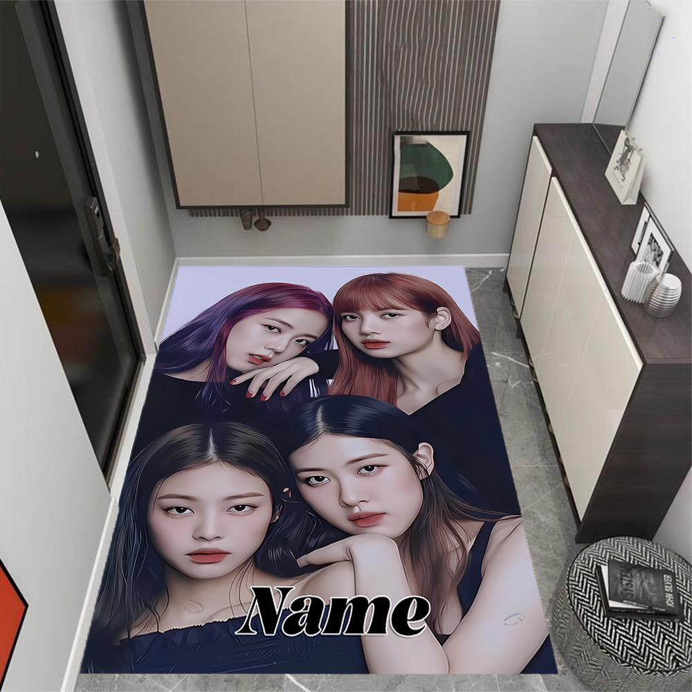 Royal Glamour Squad Customizable Name Floor Mat Suitable for Dormitory Hallway Outdoor Game Room Anti-slip Rug Decorate Offices Spiritual Gift