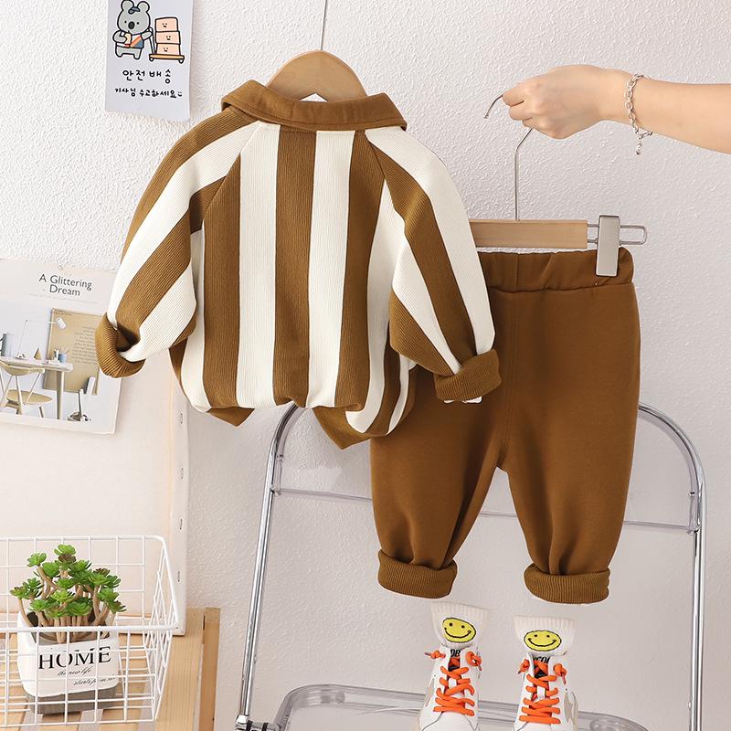 Модный детский спортивный костюм-двойка для весны и осени 2023 - Стильная спортивная одежда для детей