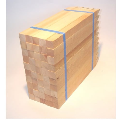 No-brand Wooden Surveying Stakes, 30 X 30 X 300 Mm, 50 Pieces