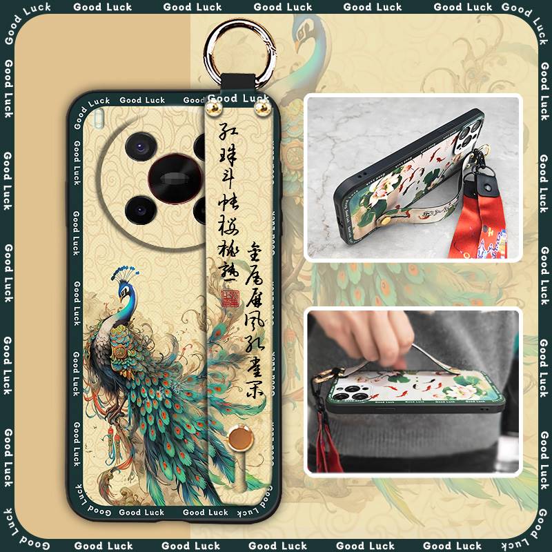 Fashion Elderly lady Phone Case For ZTE Blade V70 Max/Nubia V70 Max Phone Holder Lanyard Back Cover Soft case For Mom