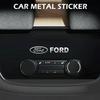3D Металлическая Наклейка-Эмблема Декор Салона Автомобиля Наклейки Аксессуары Для Ford Fiesta EcoSport ESCORT Focus 1 Focus 3 Focus 2