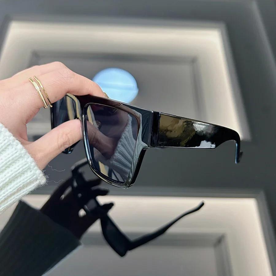 Квадратные модные солнцезащитные очки Женские Мужские Дизайнерские брендовые Винтажные Оверсайз оправа Солнцезащитные очки Женские Мужские Зеркальные