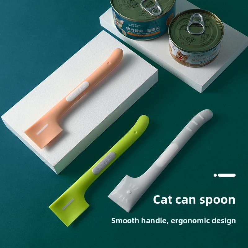 Cat Can Spoon, Dog Wet Food, Pet Feeding and Stirring, Long-handled Cat Spoon, Can Open Lid, Pet Can Spoon