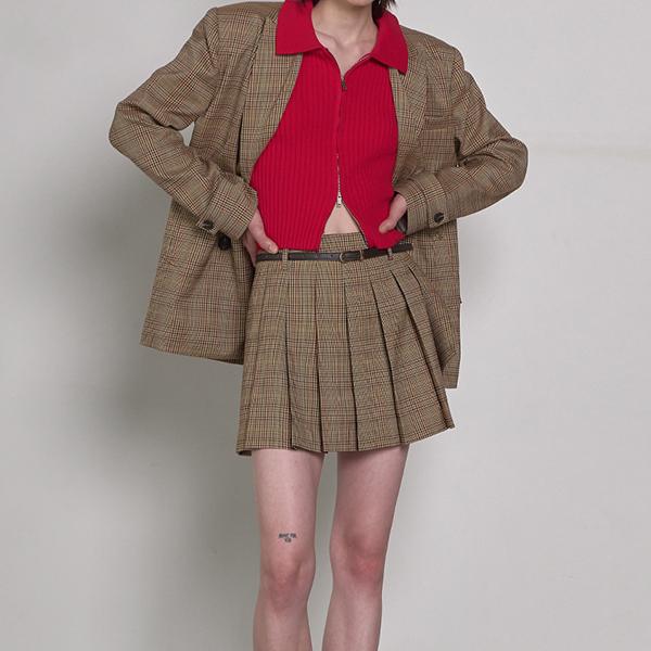 Atelier Nine Grady Setup Belt Set Pleated Skirt S (Sk-4818)