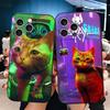 Игра «Бездомный кот» B-12 Мягкий чехол для телефона для iPhone 16 16E 17 Air 15 Pro Max 14 Plus 13 Mini 11 12 7 Черная задняя крышка