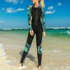 Woman Wetsuits Full Body Swimsuit Camouflage One Piece Scuba Free Diving Suits with Chest Pad for Cold Water Swimming Surfing Su