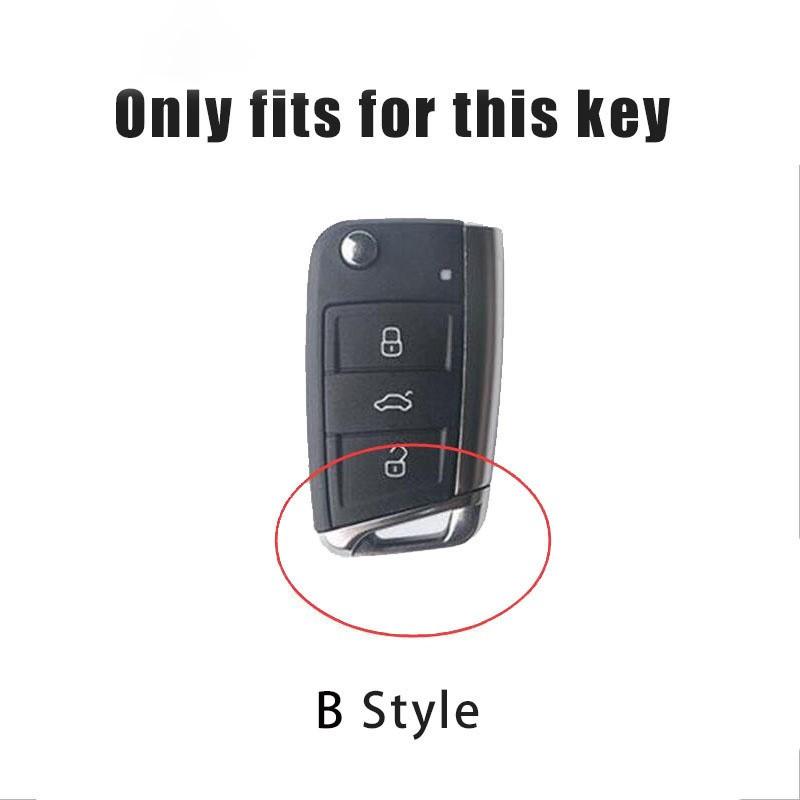 Car Key Fob Case Cover Protector Shell For Volkswagen VW Polo Golf 7 MK7 Tiguan Passat Jetta E-golf Auto Keychain Accessories zf9