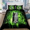 Anime Attack On Titan 3D Print Bedding Set Single Twin Full Queen King Size Bed Set Adult Kid Bedroom Bedding Gift