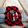 1PC Milan Football club Printed Soft Flannel Blanket Throw for Adult Bedroom Living Room Sofa Camping Travel Fan gifts Christmas Gifts