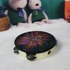 Rainbow Wood Hand Held Drum 8/10-Inch Children's Drum Durable Tambourine  Musical Instrument