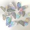 12/24/36 Pcs Suncatcher Sticker 3D Effect Crystal Butterflies Wall Sticker Beautiful Butterfly for Kids Room Wall Decal Home Decoration