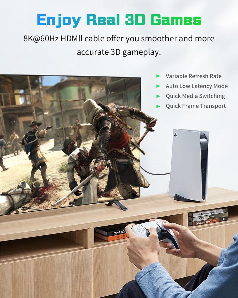 Кабель HDMI Duttek 8K, короткий, 90 градусов, HDMI-конвертер «папа-папа», угловой, высокоскоростной, HDMI-адаптер, соединительный кабель, совместимый с Xbox Series