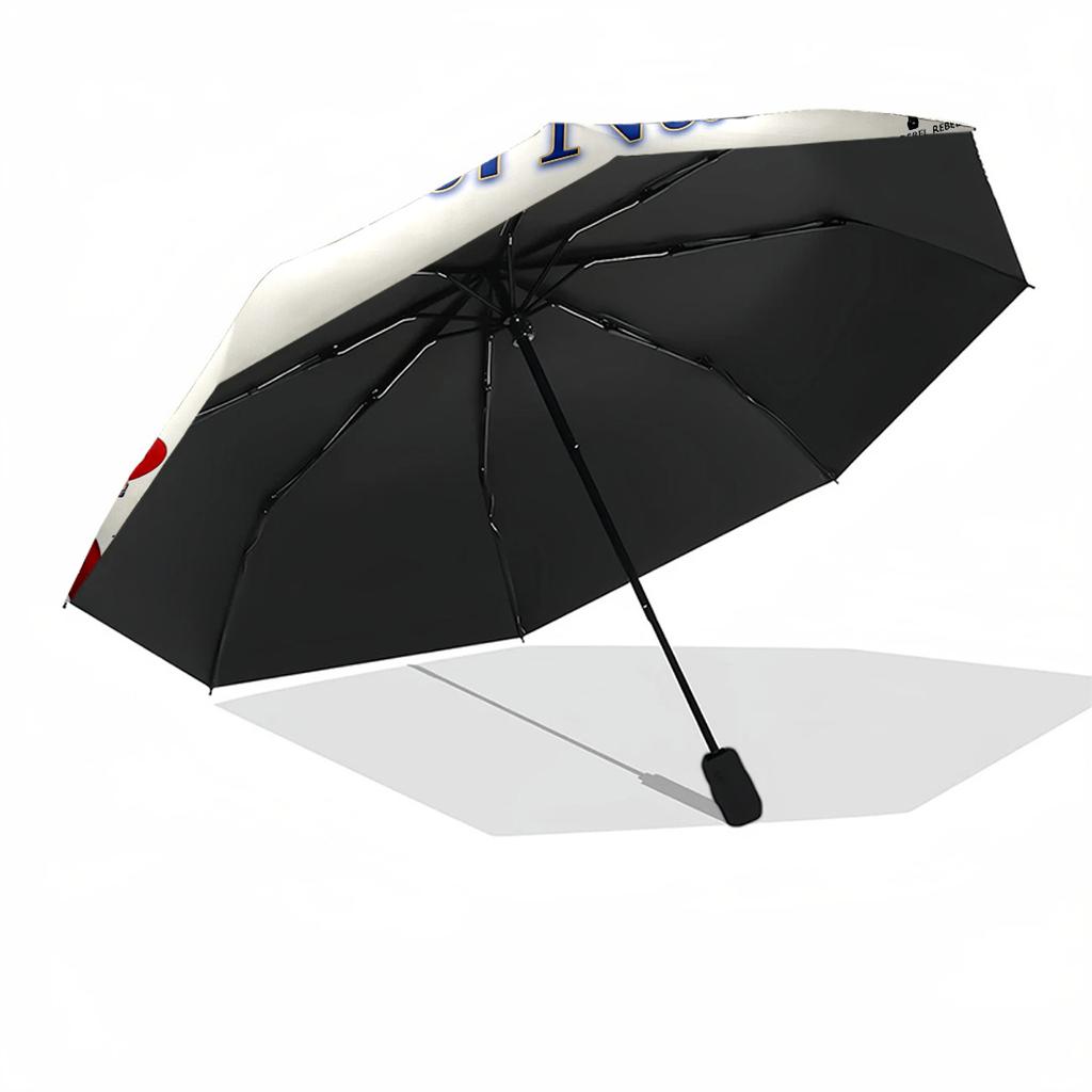 Elvis Personalized Text Umbrella Outdoor Automatic Umbrella Retractable Design with 8-Rib Durability Lightweight All-Season Umbrella for Travel Elegan