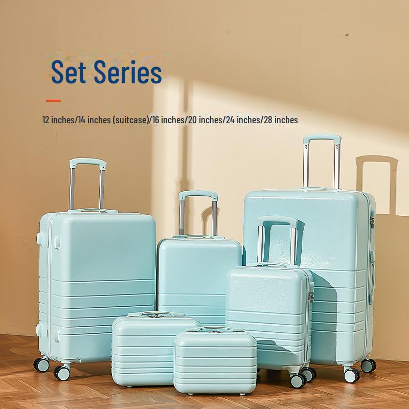 Yongsheng Candy Color Набор чемоданов: 24-дюймовый студенческий чемодан и 20-дюймовый легкий дорожный чемодан, большая вместимость, идеально подходит для путешествий матери и ребенка