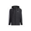 Neo Essentials Windbreaker With Three Stripes Unisex Jackets Black IA4962