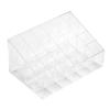 Transparent 24 Grids Lipstick Holder Organizer Display Stand Nail Polish Makeup Storage Box