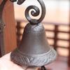 Уличный колокольчик для крыльца, колокольчик с птицей, деревенский чугунный обеденный колокол с дизайном птицы, винтажный настенный для декора фермерского дома, церкви