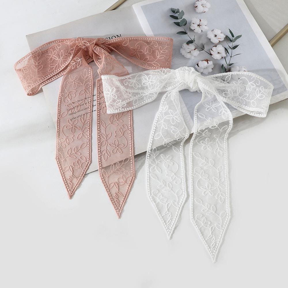 Korean Version Lace Scarf Embroidered Flower Sunscreen Shawl Cute Female Headscarf Summer