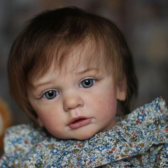 BZDOLL 60 CM Real Touch Finished 3D-Paint Skin Reborn Baby Toddler Doll For Girl Cloth Body Toy Realistic Silicone Princess Alive Bebe