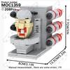 MOOXI Аниме Серия Фигурки Скибиди Туалет Оператор Битва Робот Строительные Блоки Модель MOC Кирпичики Сделай Сам Монтессори Игрушки Детские Подарки